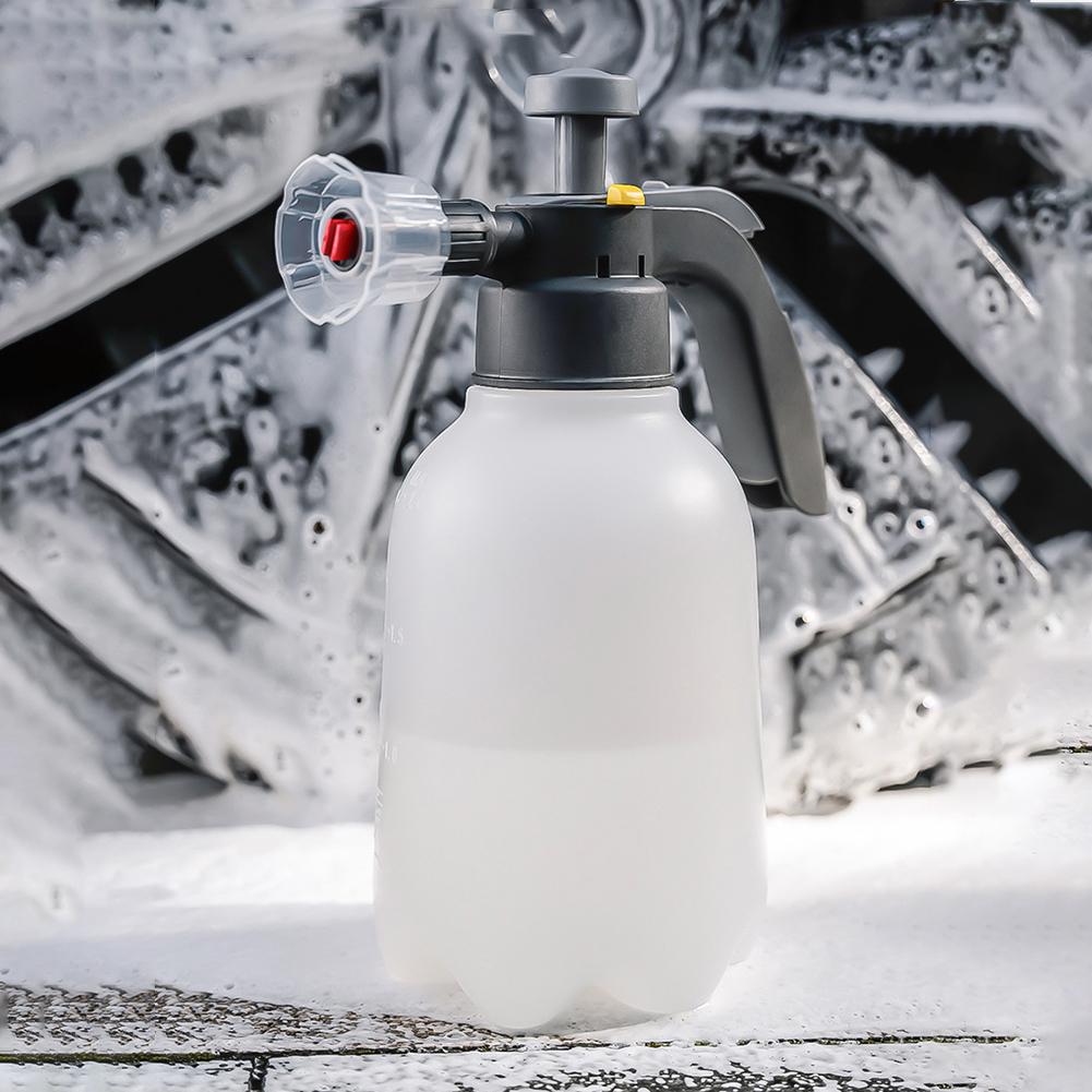 Car Detailing Foaming Pump Sprayer High Pressure Spray 2000ML Capacity No Hoses Required Portable Design Detailing Needs