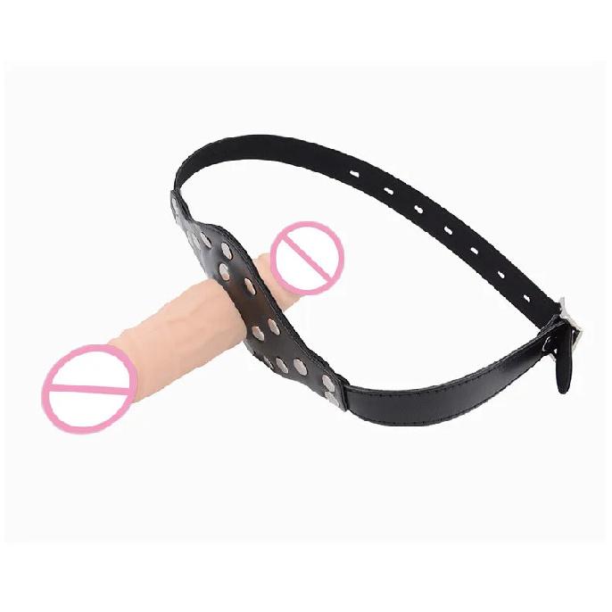 Double-Ended Mouth Gag Strapon Dildo Plug Bdsm Bondage Deep Throat Penis Harness Erotic Product Sex Toys for Couples Adult Games