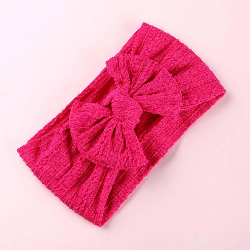 1 Pezzo Fascia per Testa Neonato per Bambine Lavorata a Maglia Elastica Turbante per Bambini Fiocchi per Bambini Morbido Nylon Cappelli per Bambini Accessori per Capelli 32 Colori