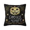 Custom Halloween Pumpkin Witch Skull Pattern Pillowcase Luxury Cushion Cover Car Pillowcase