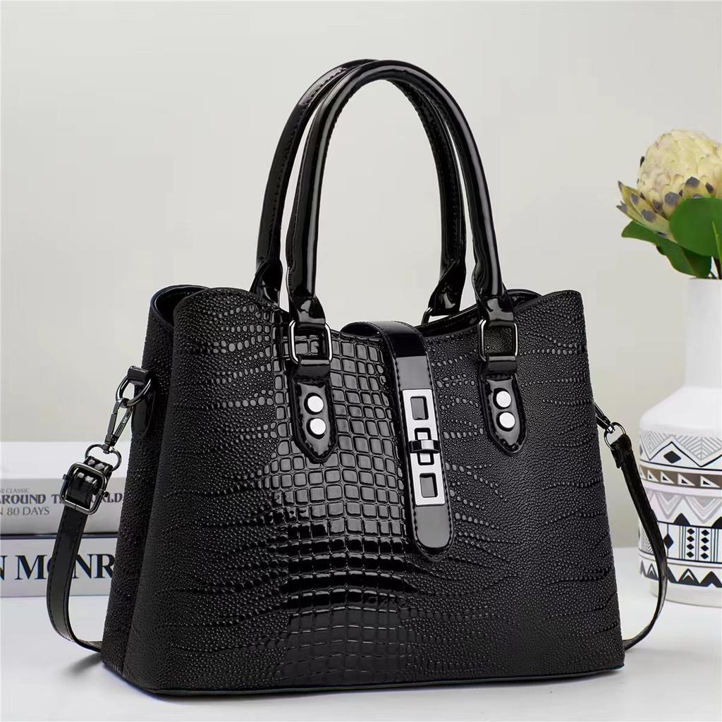 Damska Modna Torebka Crossbody ze Skóry PU Duża Torba Tote Codzienna Torba na Ramię dla Pracownic Biurowych