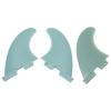3 Stück Surfbrett Finnen, Starkes PVC Thruster Finnen Set mit Einzigartigem Design für Richtungsstabilität, für Brett Paddleboard Aufblasbares Surfbrett