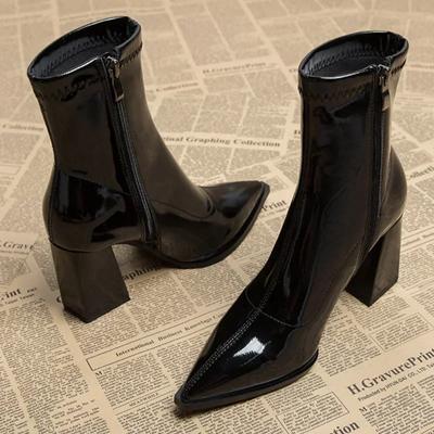 Women's Boots  New Fashion Solid Color Versatile Women's Shoes Comfortable Pointed Toe Temperament Workplace Banquet Shoes