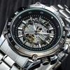 High-quality Customized Luxury Design Beautifully Hollowed Out Automatic Mechanical Watch Fashion Business Men's Watches.