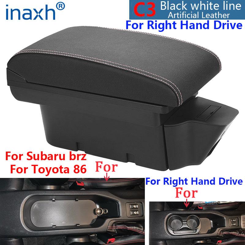 

Для Toyota 86 Подлокотник Для Subaru BRZ Автомобильный подлокотник Ящик для хранения с правым рулем Для Scion Fr-S Frs Gt86 2012-2020 Автозапчасти