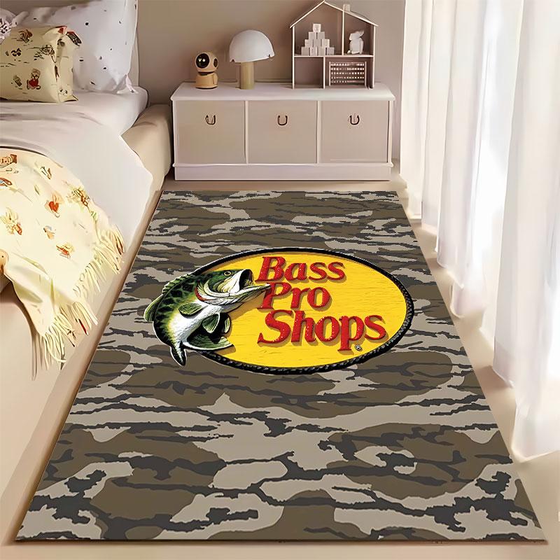 Camouflage Bass Pro Shops Carpet Suitable As a Non-slip Mat for the Living Room or Bedroom Sofa