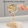 Sink Drain Strainer with Suction Cup Kitchen Sink Food Residue Catcher Basket Fine Mesh Strainer for Food Waste Leftovers