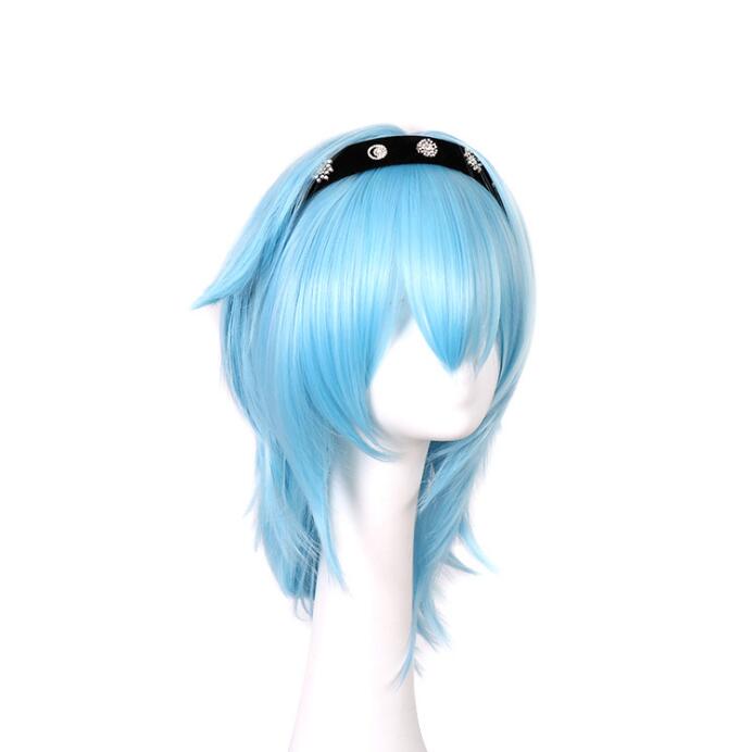 

Genshin Impact Eula Косплей Женский Парик Косплей Аниме Косплей Парики Термостойкие Синтетические Парики Хэллоуин One Size небесно-голубой