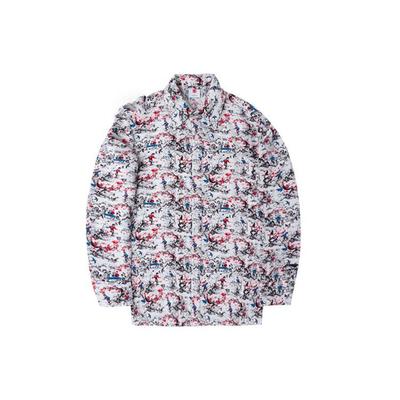 Futter Sportmode Serie Bedrucktes Langarmshirt Herrenhemden Mehrfarbig ASHQ007-1