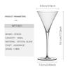 CRISON MT1901 Japanese Style Crystal Glass Martini Cocktail Cup Bartender Supplies Cosmopolitan Manhattan Daiquiri Glass