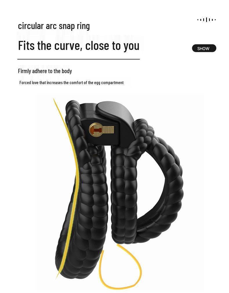 Men's Full Body Bondage Kit with Rope, Chastity Lock, and Pot Lid for Cross-Dressers - Erotic Outdoor Training Supplies