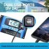 Y&H 60A MPPT Solar Charge Controller 12V/24V Solar Controller with Dual USB, LCD Display, Multiple Protection Functions, Solar Panel Charging, Compati