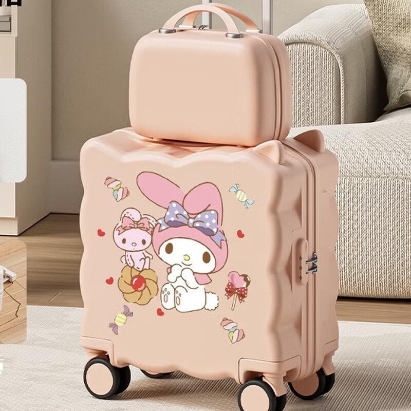 Lishen Kids' Kuromi Ride-On 20-inch Carry-On Suitcase