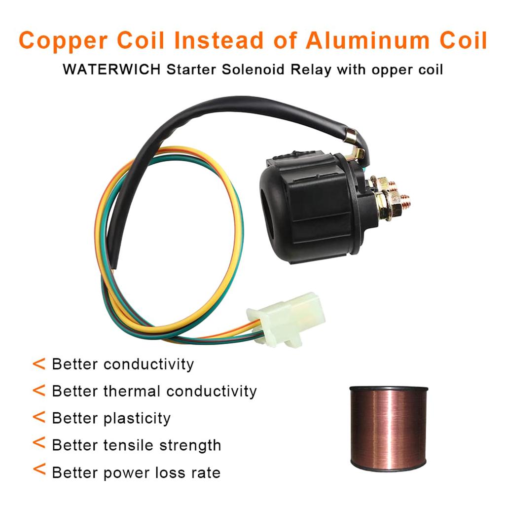 High-performance Motorcycles Starter Solenoid Relay Starter Relay Solenoid Relay Easy Fixing 507080125150 Compact-size