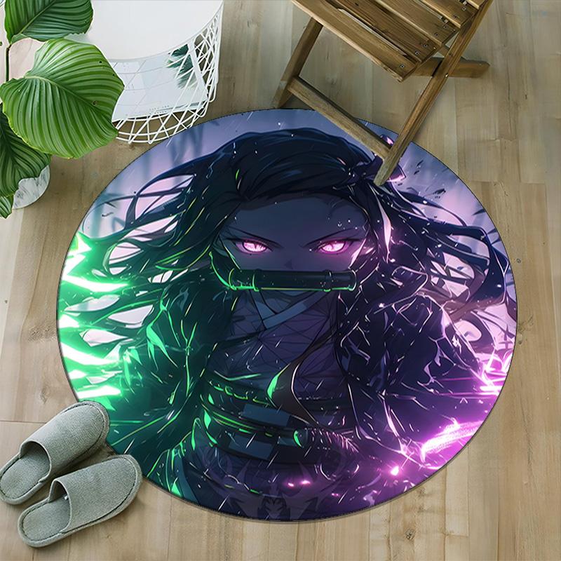 1pc nezouko Carpet, Round Rug, Comfortable, Suitable for Entryways, Living Rooms, Office, And Bedrooms, Christmas Decoration
