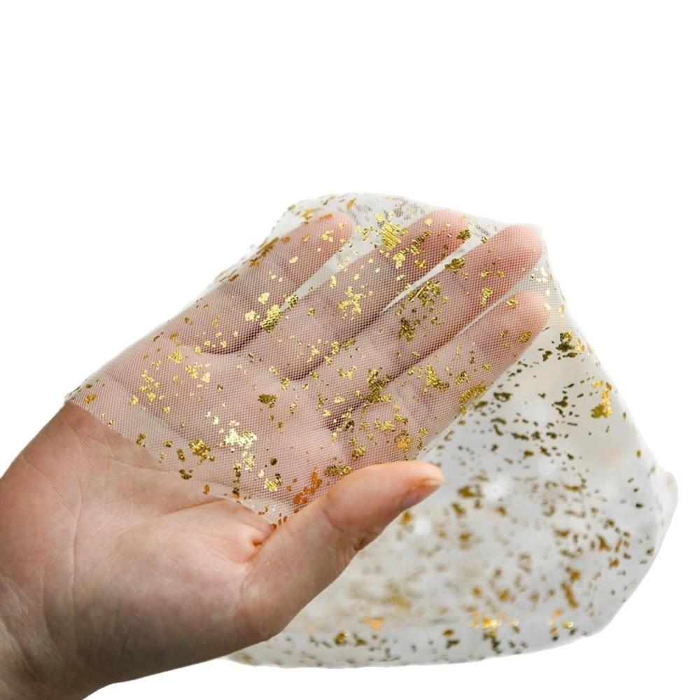 Elegantní síťovaný narozeninový běhoun na stůl Zlaté flitry Třpytivé flitry Stolní dekorace Svatba