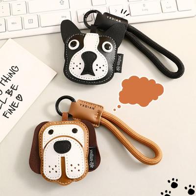Leather Bag Charm Cartoon Small Pendant New Puppy Car Keychain  Birthday Gift