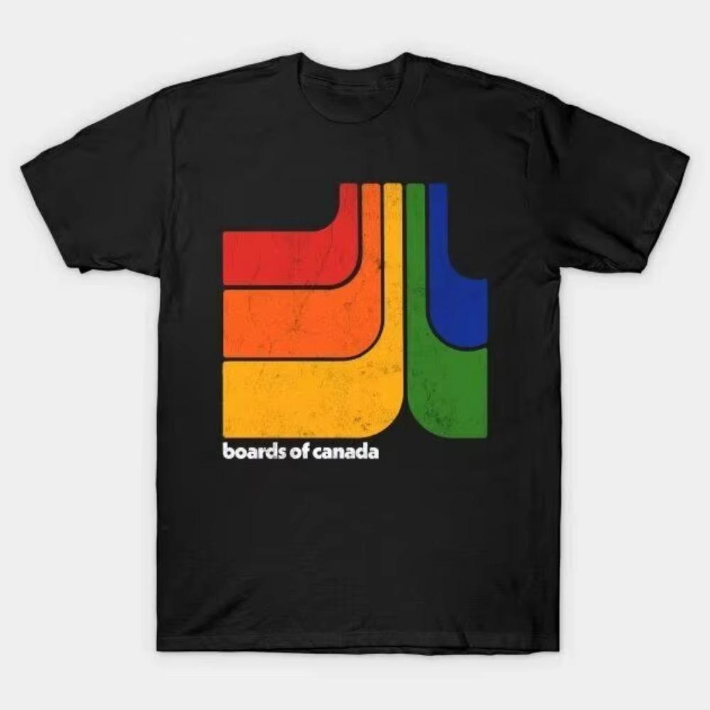 Summer Boards of Canada Electronic Music Michael Sandison Marcus Eoin Essential Man T-Shirt Graphic Clothes S