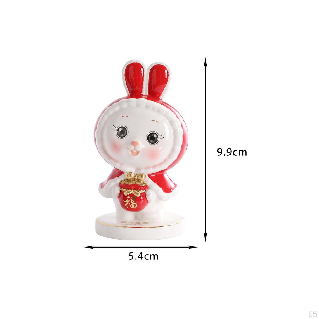 Bunny Piggy Bank, Money Box Crafts for Bedroom Living Room Desktop Decoration