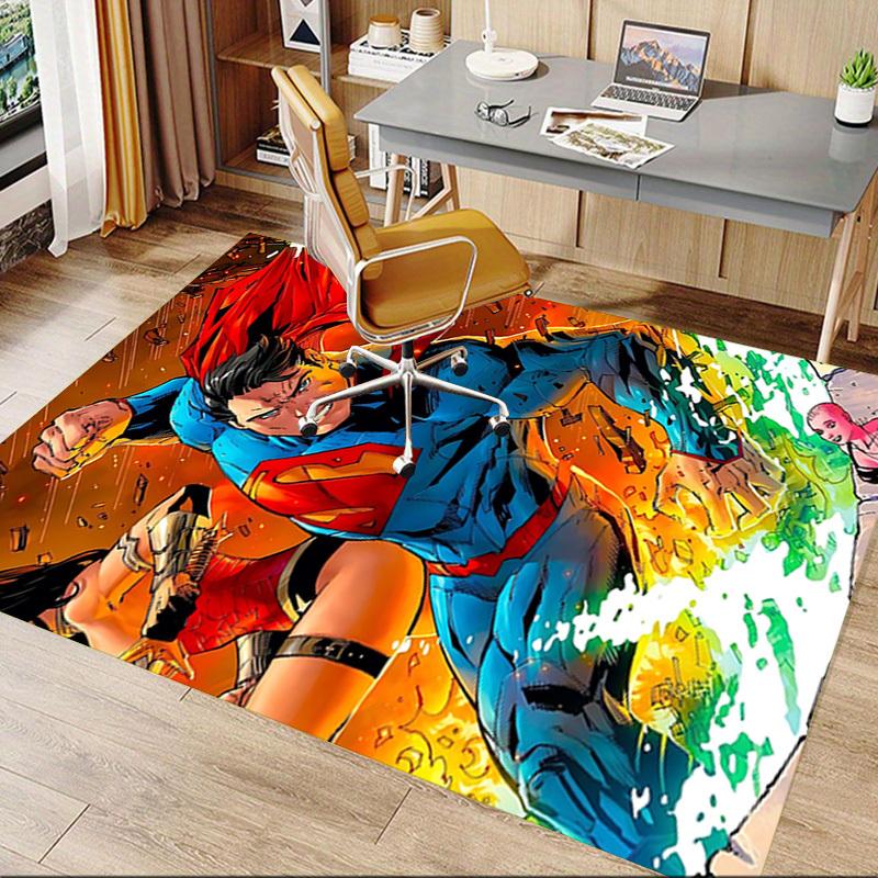 1pc The Heroic Superman Carpet, for Home & Office Decor, Desk Chair Carpet, Festive GiftL1457