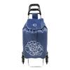 Shopping trolley shopping bag on wheels foldable strong solid waterproof
