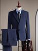 Men's Anti-Wrinkle Slim Fit Business Suit: High-End Formal Wear for Weddings and Engagements.