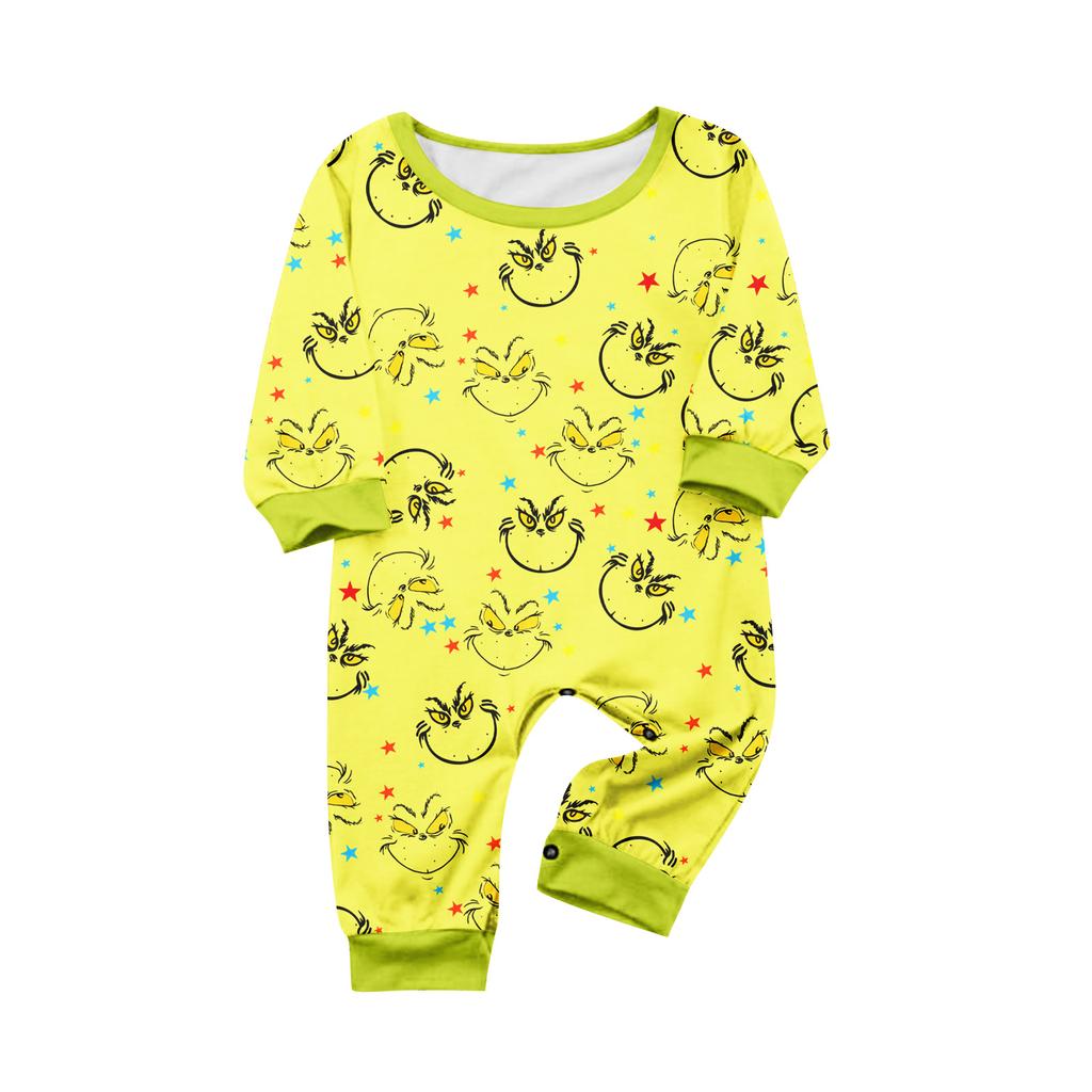 Parent-child Christmas Print Home Suit Long-sleeved Top And Pants