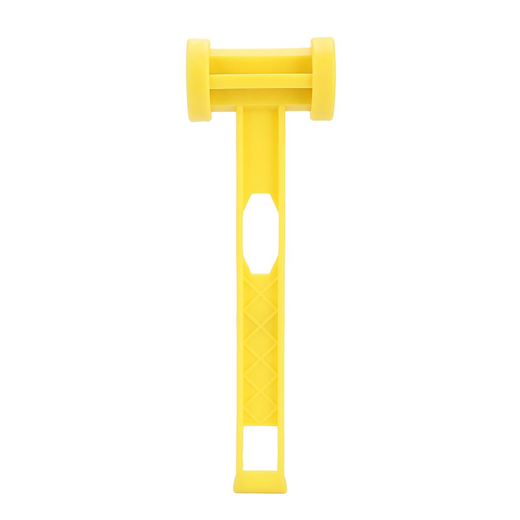 Plastic Ground Nail Hammer, Portable Yellow Tent Nails Nails Peg Hammer Lawn Tarp Stakes Lightweight Tools for Camping Accessories