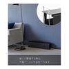 Yamazaki Jitsugyo 4479 Under Desk Top Cable Rack Long Black Approx. W63.5 X D12 X H17cm Tower Cable Power Tap Storage Fixed with Screws Cover