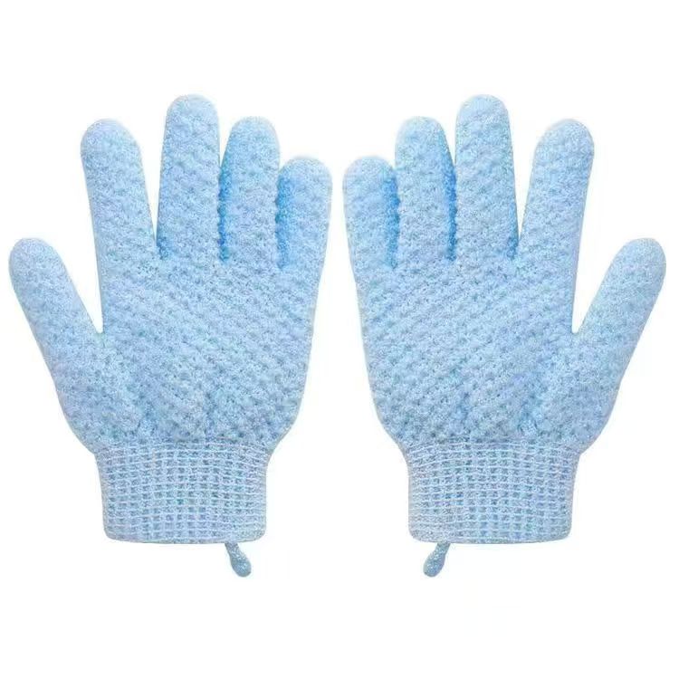 Textured Exfoliating Shower Gloves Reusable Body Scrub Bath Mitt Dead Skin Removal Massage Glove for Home Spa Skin Cleansing