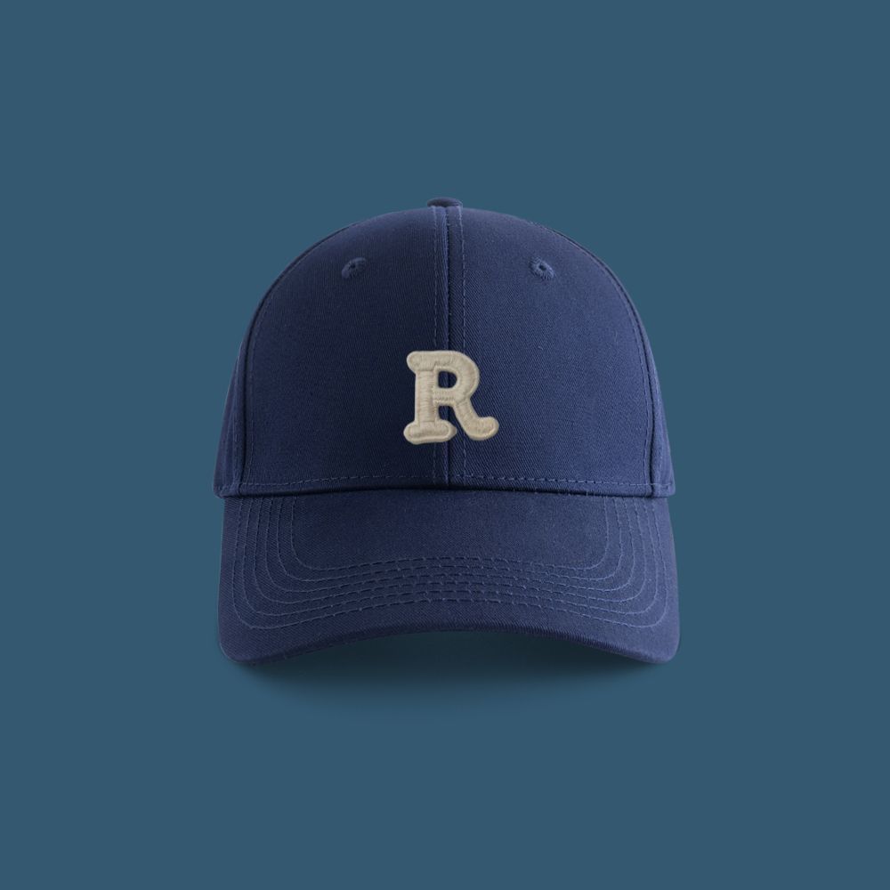Cotton breathable new cap children's R letter summer sunshade sun protection outdoor sports baseball cap men's versatile