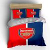 "Set Lenzuola con Logo Arsenal" Set Copripiumino Biancheria da Letto Copripiumino Federe (1 * Copripiumino 2 * Federe, senza piumino)