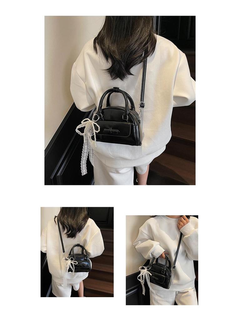 Women's Spring/Summer 2025 Korean-Style Ribbon Crossbody Handbag