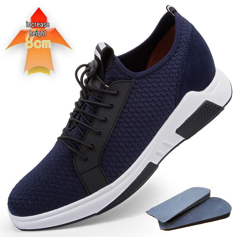 Men s 8cm Height Boosting Casual Running Shoes - Fashionable, Breathable, and Lightweight 38