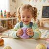 Glitter Dumplings Squeeze Soft with Steamer Steamed Bun Squeeze Pinch Le Fidget Slow Resilience Squeeze Decompression Dough