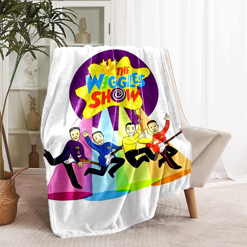 1pc Blanket The Wiggles Print Design, Lightweight Blanket for Sofa, Bed- Soft &Warm, Gift for All Seasons Like Christmas, Halloween