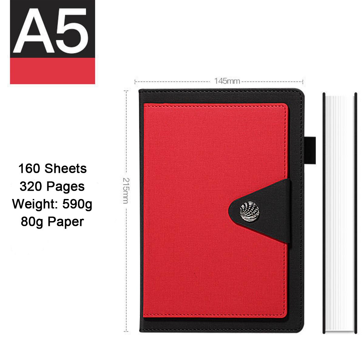 

Тетрадь для деловых бумаг формата А5 из плотной ткани, ученическая тетрадь, журнал для записей рабочих совещаний, ежедневник на пряжке, внутренние страницы в линейку, 160 листов, 320 страниц A5