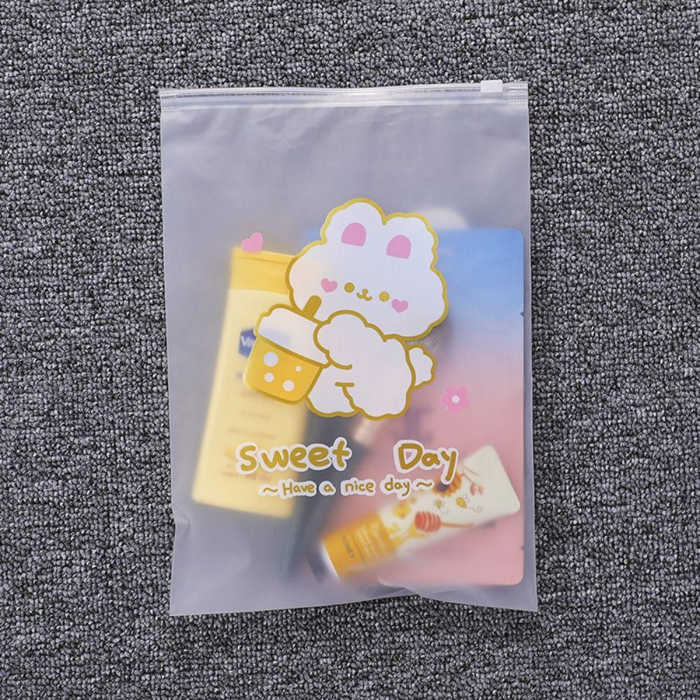 Cartoon Clothing Storage Bag PE Shoe Storage Bag Multifunction Clothing Zipper Pouch  Home&Travel