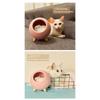 M-Modern-Night Light Touch Atmosphere Lights Cute Little Pet USB Charging Kitten Bed Cat House