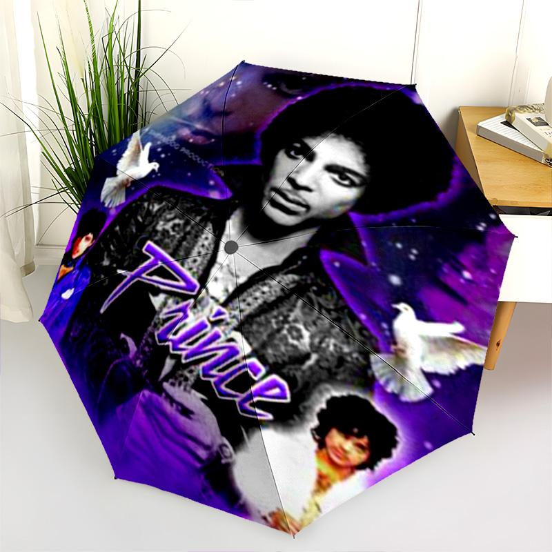 Prince Love Symbol Folding Umbrella Travel Suitable For All Seasons Umbrella Umbrella Three Folds