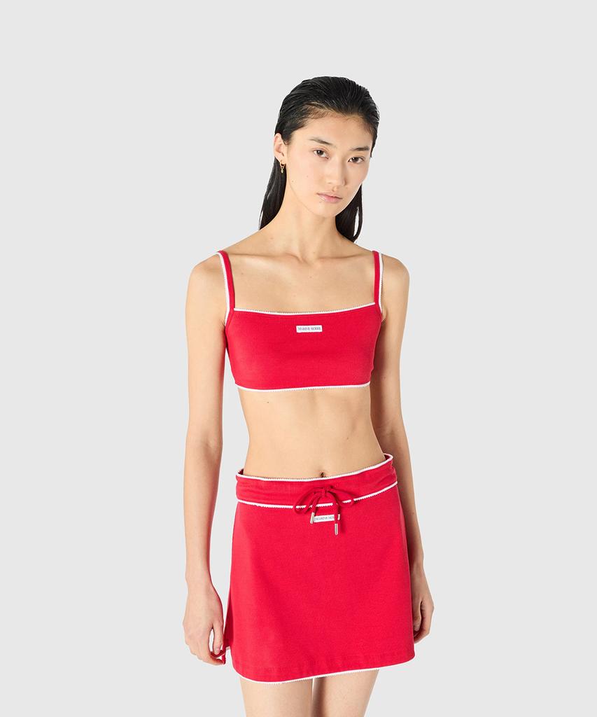 MARINE SERRE (W) Cute 70S Mini Skirt Red Cute 70S Mini Skirt Rd10 Red