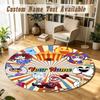 Round Rug Custom NameThe Amazing Digital Circus Pattern Non Slip Carpet Home Floor Decor