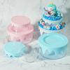 Cute Sundry Organizer Plastic Boxes Sweet Cream Cake Storage Box Plastic DIY Crafts Box Perfect for DIY Enthusiasts