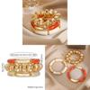 European Style Geometric Acrylic Ccb Bracelets For Women And Men With Handmade Design