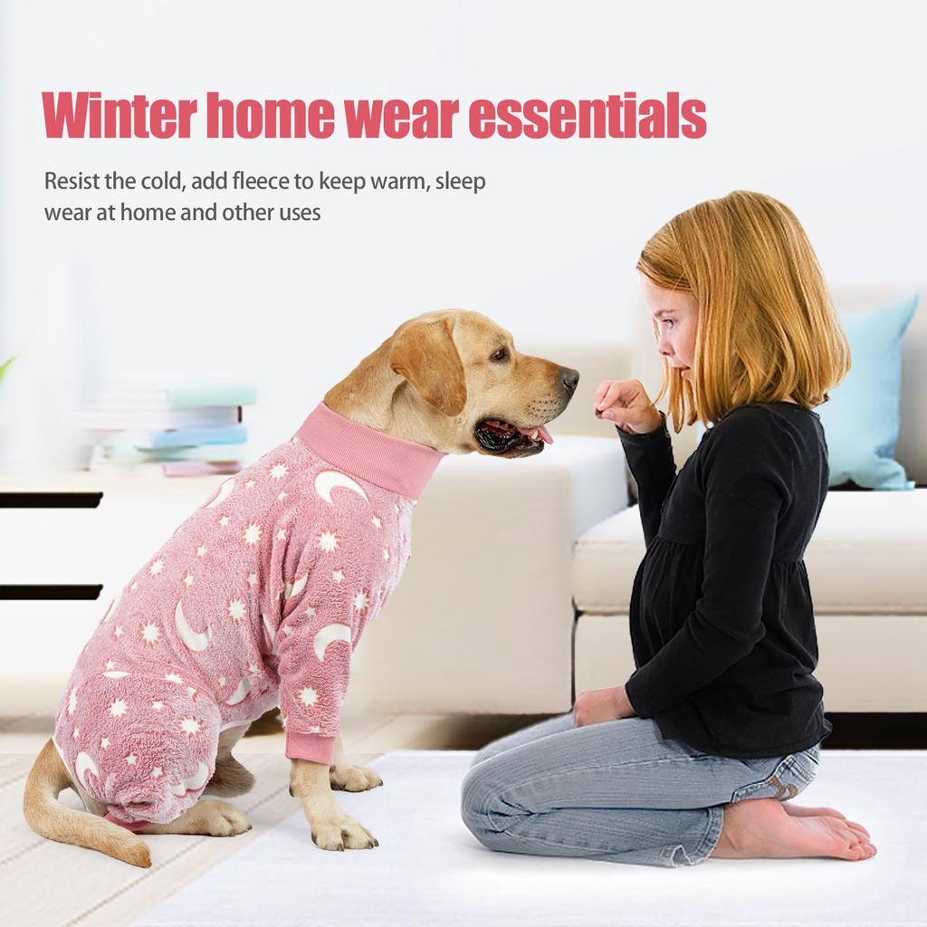 Gemütlicher atmungsaktiver Hundepyjama - Warm, Vierbeiner, Anti-Haarausfall, Baumwollanzug für große Hunde