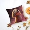 GGolden Retriever Cushion Cover Washable Linen Pillowcase Soft  for Daily Sofa Bed Home Room Decor