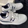 2025 spring new Hong Kong style little white shoes ins super fire versatile height increase casual shoes children's students sports board shoes