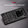 Honor Magic6 Ultimate/Pro Crocodile Skull Leather Phone Case