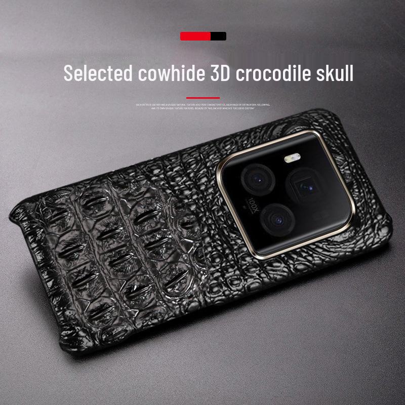 Honor Magic6 Ultimate/Pro Crocodile Skull Leather Phone Case