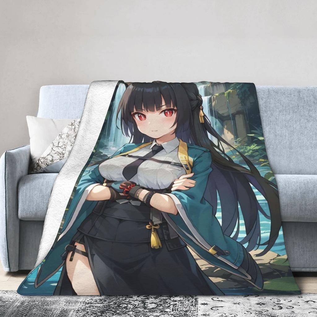 ZZZ Ellen Nicole Miyabi Plush Blanket Girls Boys  Flannel Throw Blanket For Couch Chair Super Warm Custom Quality Bedspread Gift